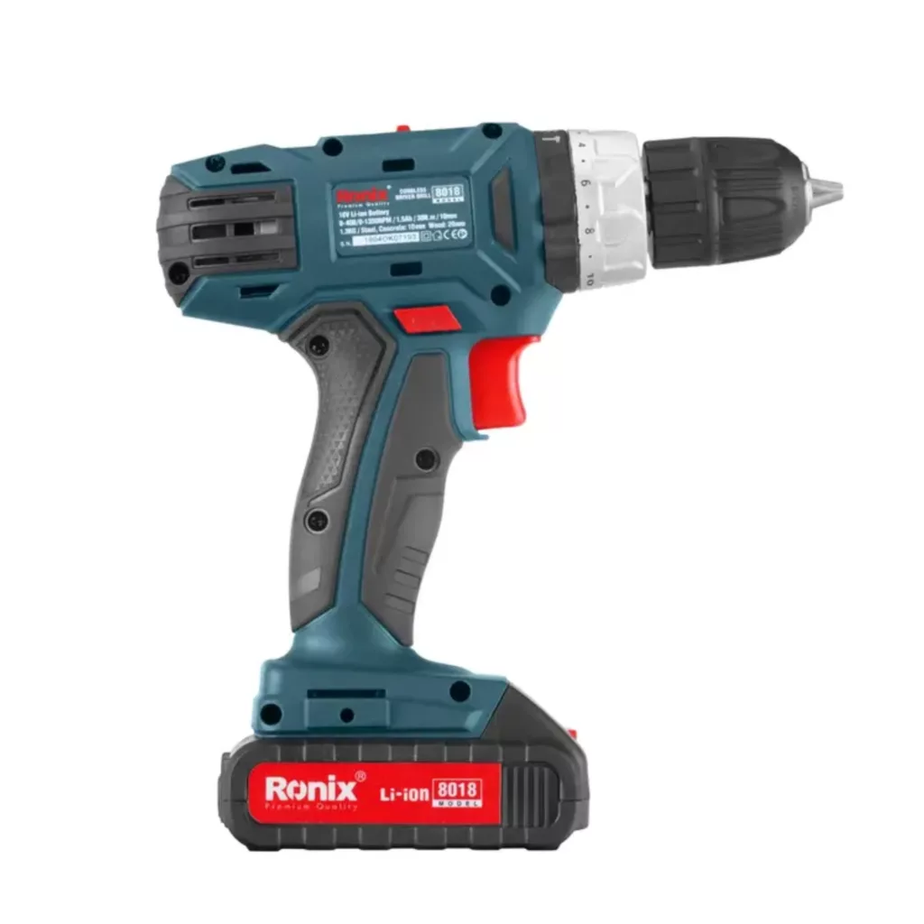 دریل پیچ گوشتی شارژی رونیکس کد 8018