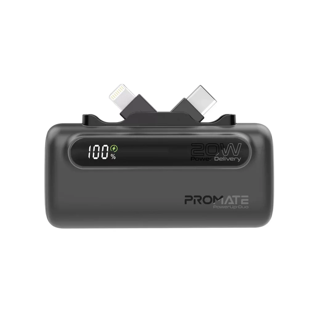 پاوربانک پرومیت مدل POWERUP-DUO  ظرفیت 5000 میلی‌آمپرساعت