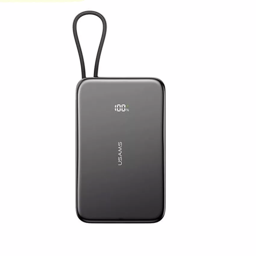 پاوربانک یوسمز مدل US-CD227-20W ظرفیت 5000 میلی آمپر ساعت به همراه کابل متصل USB-C