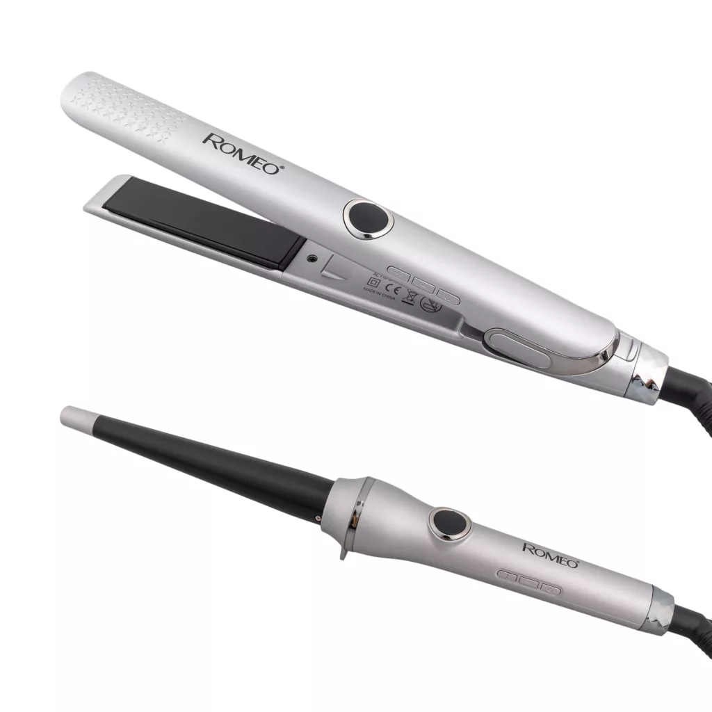 اتو و حالت دهنده ی مو حرفه ای رومئو مدل RM-5555 به همراه فر کننده مو