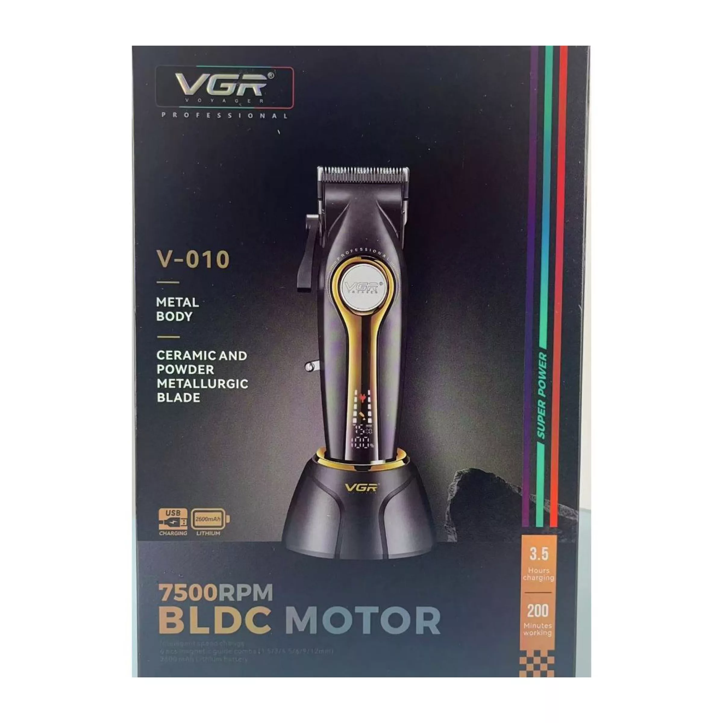 ماشین اصلاح موی سر و صورت وی جی ار مدل v-010