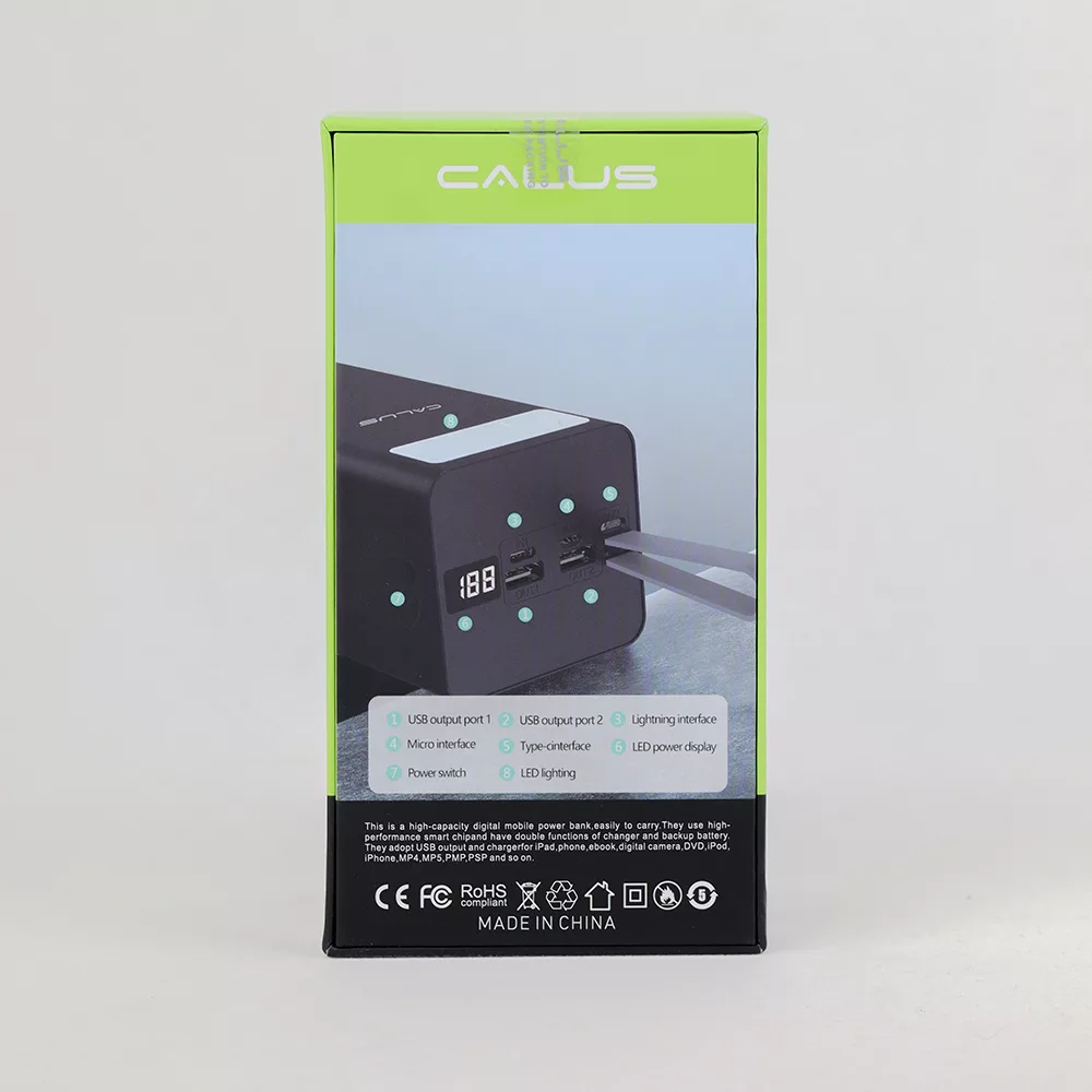 پاوربانک کالوس مدل FAST 500 ظرفیت 50000 میلی آمپر ساعت