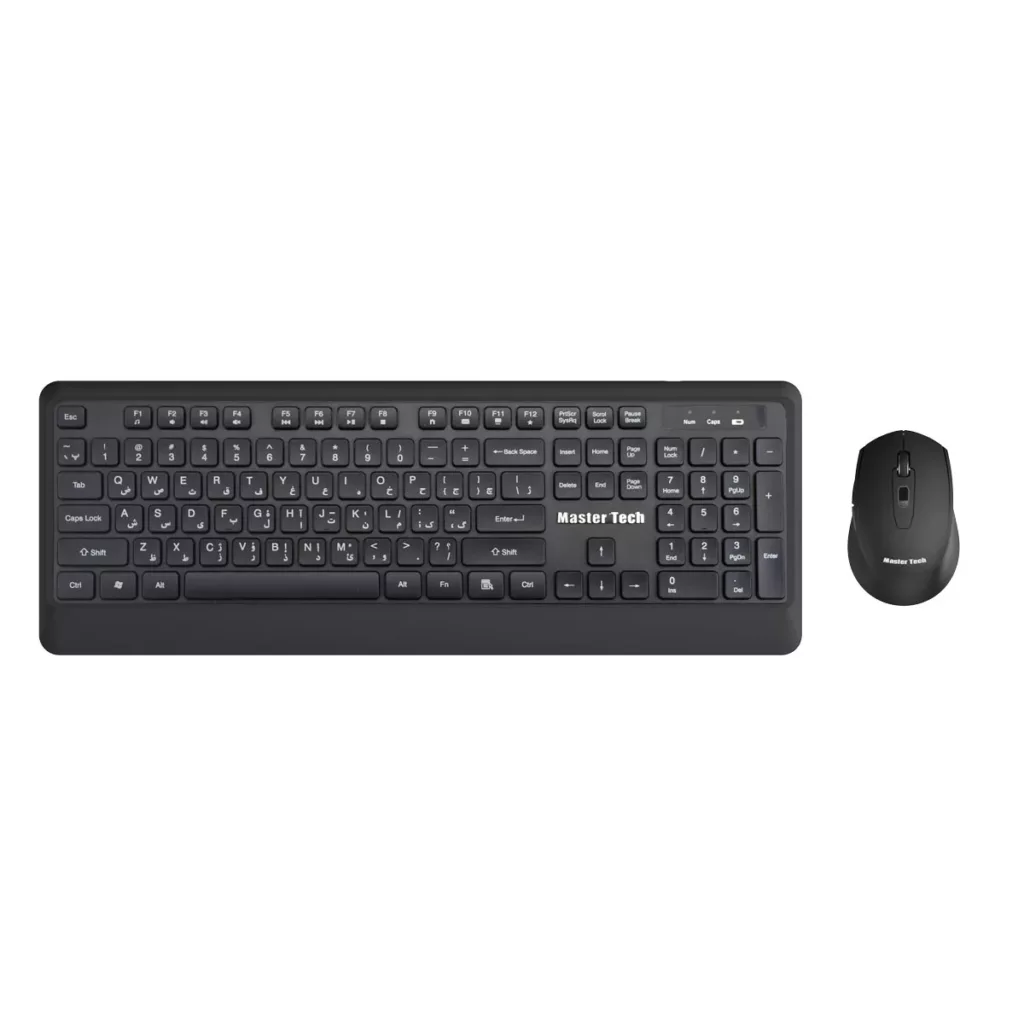 کیبورد و ماوس وایرلس مسترتک مدل APEX 8700