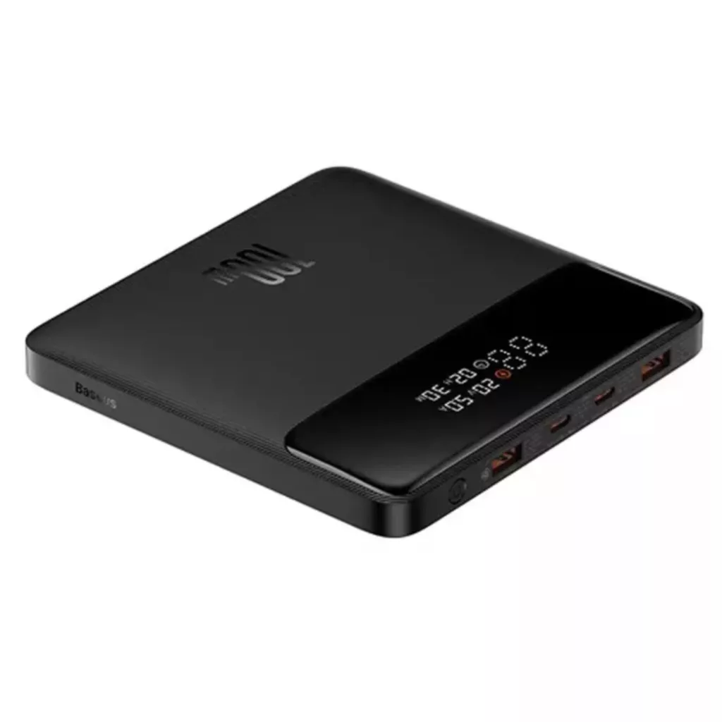 پاوربانک بیسوس مدل Blade HD Edition 100W  ظرفیت 20000 میلی آمپر ساعت