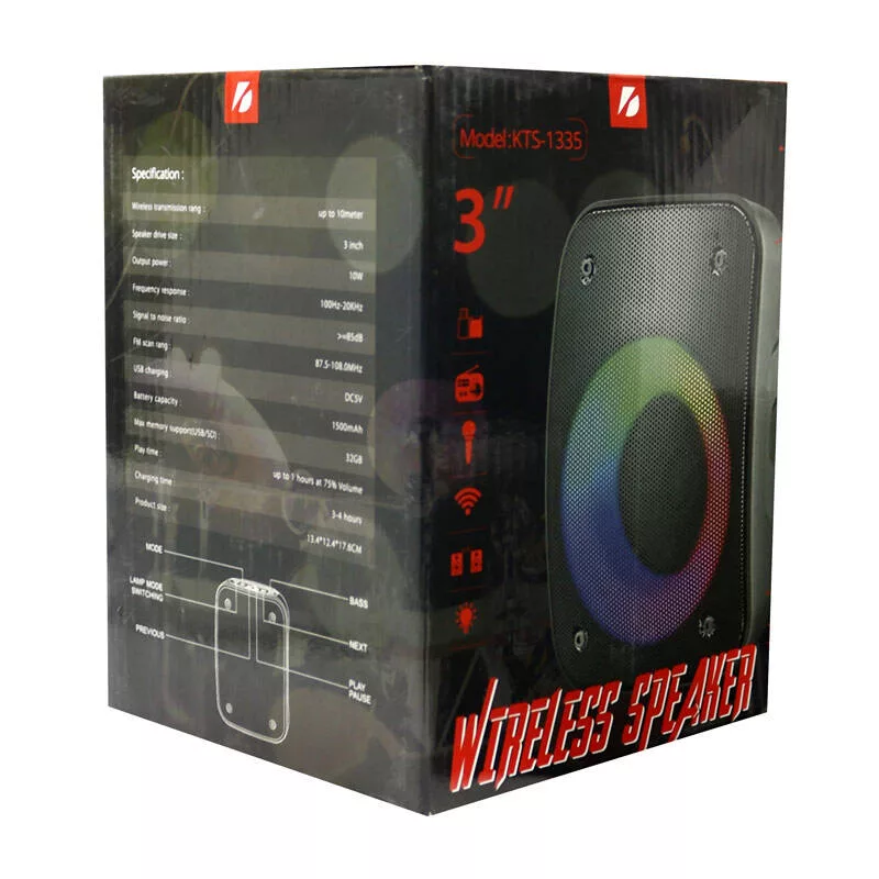 اسپیکر بلوتوثی قابل حمل مدل KTS-1335