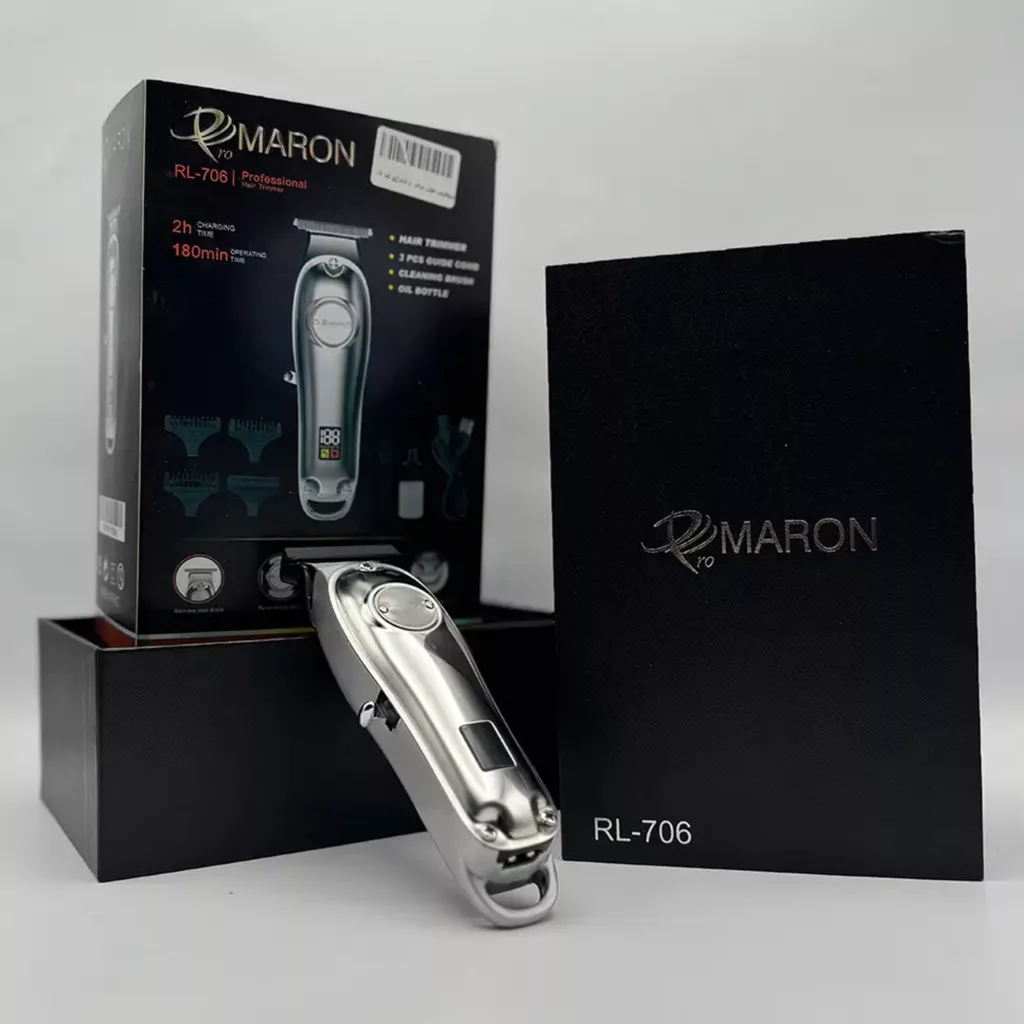 ماشین اصلاح موی سر و صورت پرومارون مدل RL706، اصلاح به صورت تریم، قابلیت اصلاح به صورت صفر، منبع انرژی با باتری قابل شارژ، تکنولوژی اصلاح به صورت صفر زن و خط زن، اندازه اصلاح 2 تا 4