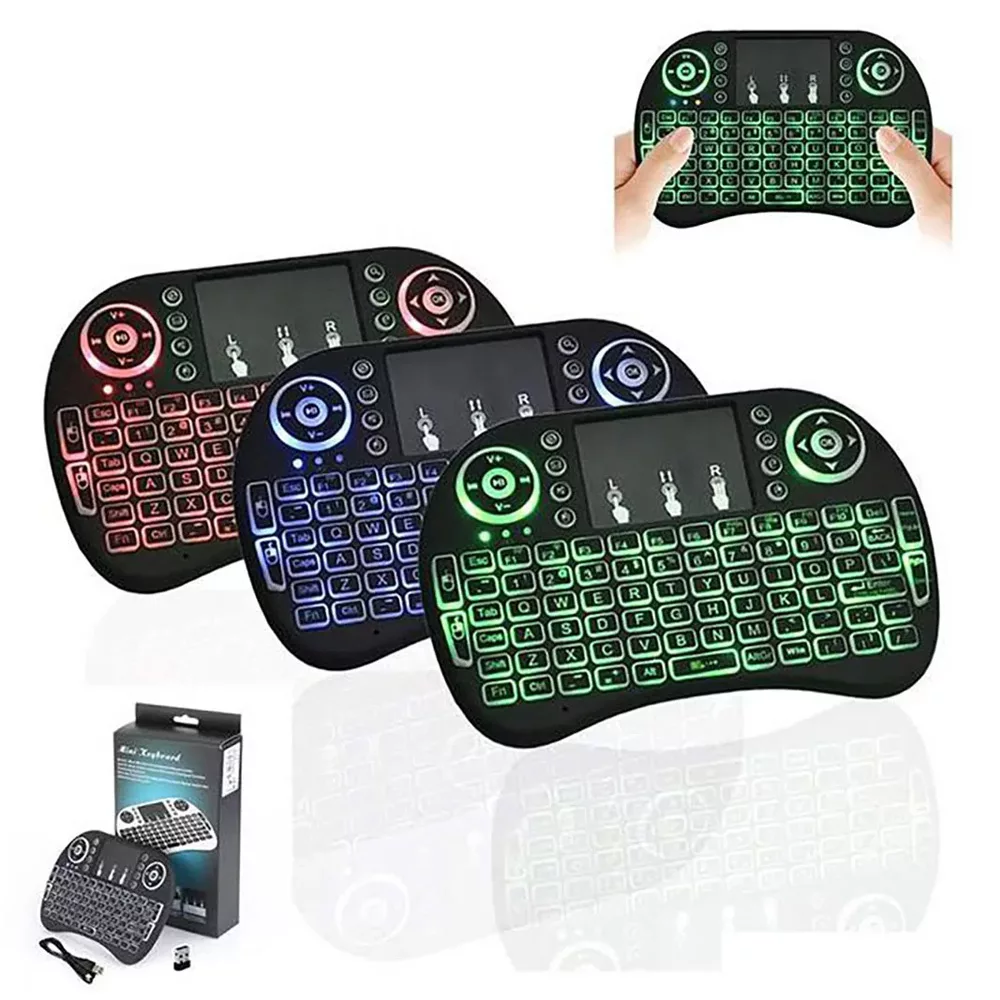 مینی کیبورد بی سیم همراه با تاچ پد مدل i8