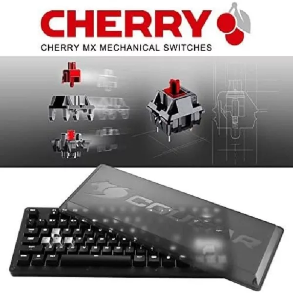 کیبورد گیمینگ کوگر مدل KEYBOARD-PURI TKL RGB-US LAYOUT,RED SWITCH