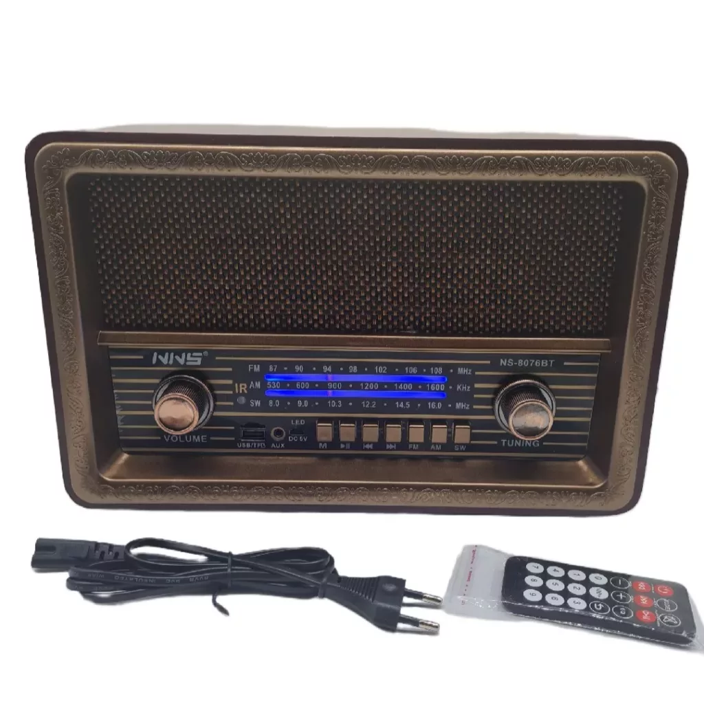 اسپیکر بلوتوثی ان ان اس مدل NS-8076BT طرح رادیو