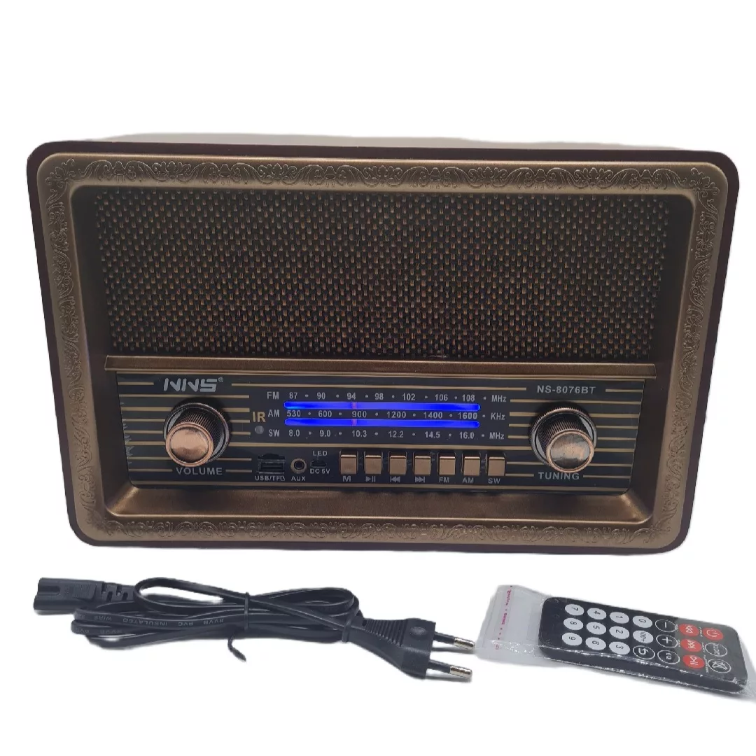 اسپیکر بلوتوثی ان ان اس مدل NS-8076BT طرح رادیو