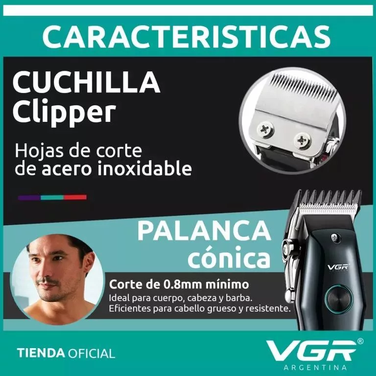 ماشین اصلاح موی سر و صورت وی جی ار مدل v-969