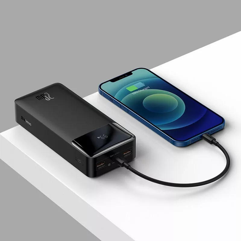 پاوربانک باسئوس مدل PD20W ظرفیت 30000 میلی آمپر ساعت