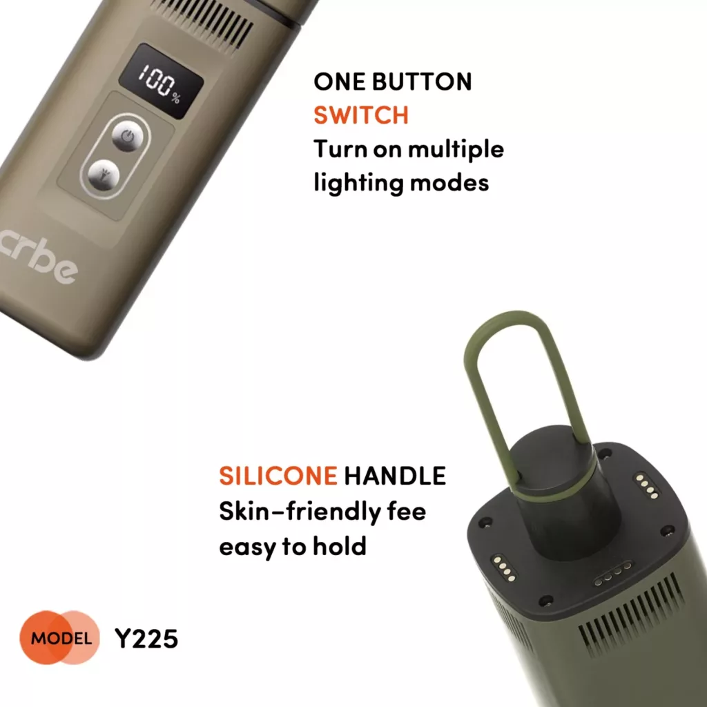 اسپیکر بلوتوثی قابل حمل کربی مدل Y225 POWERBANK&CAMPING LIGHT
