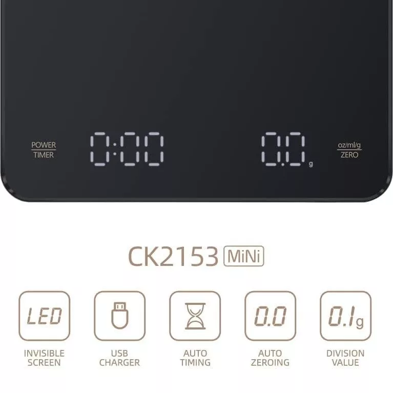 ترازو آشپزخانه دیجیتال مدل باریستایی لواک