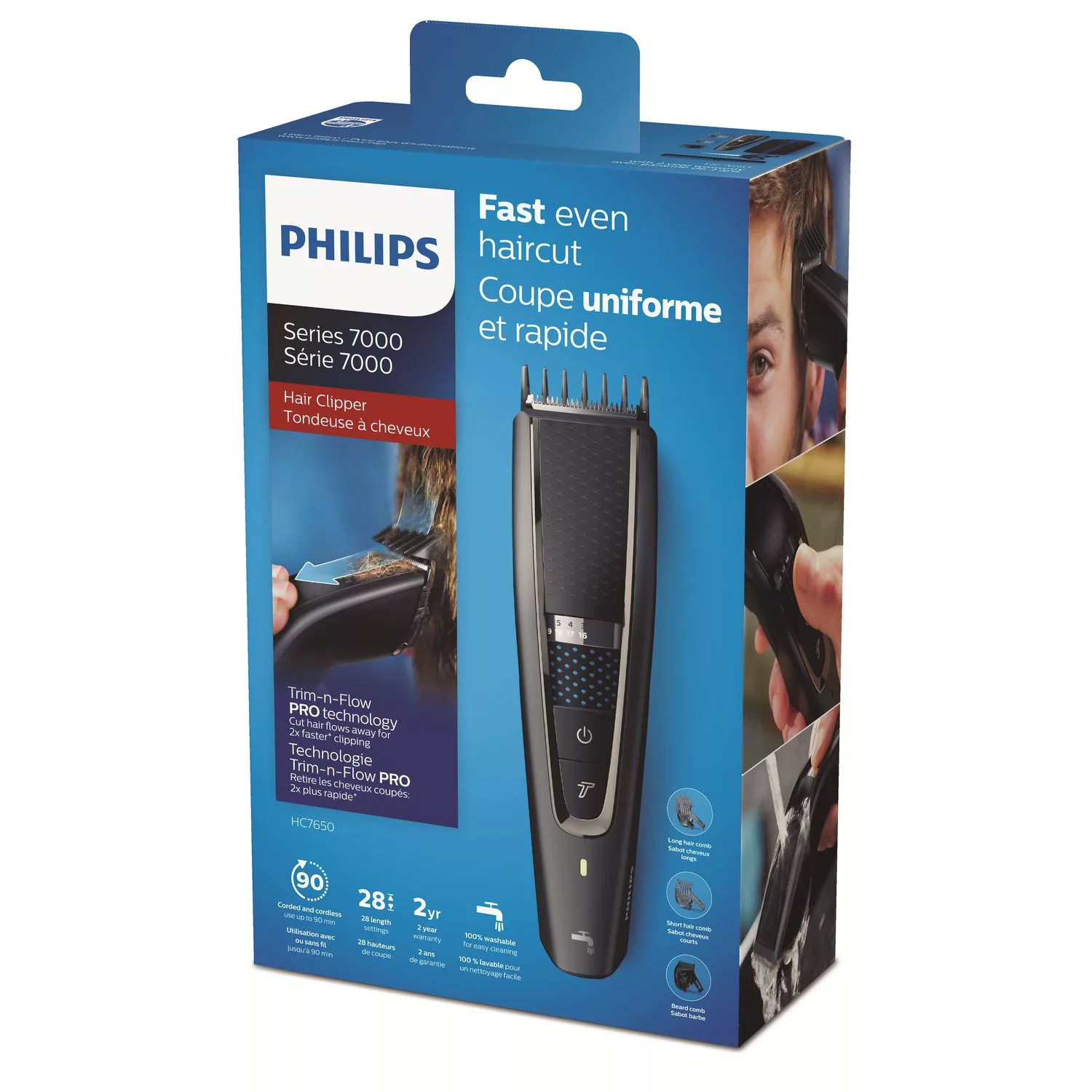 ماشین اصلاح موی سر و صورت فیلیپس مدل HC7650