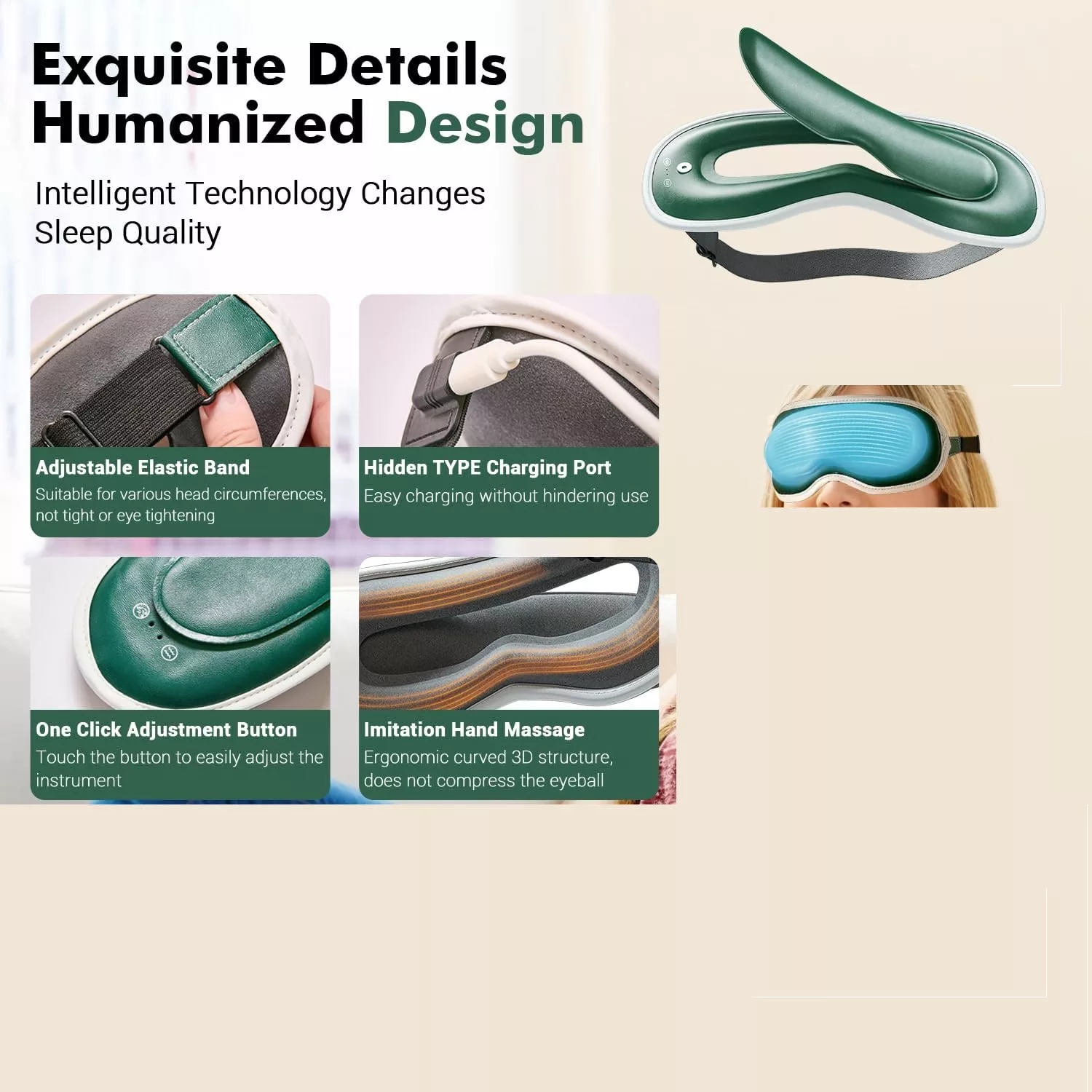 ماساژور چشم و سر مدل AZEYE