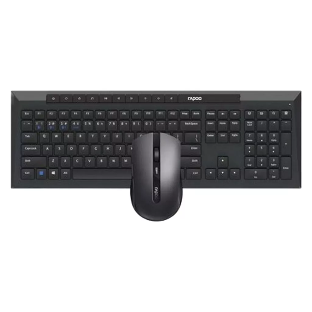 کیبورد و ماوس بی سیم رپو مدل 8210M، سوییچ ممبران، Full-Size