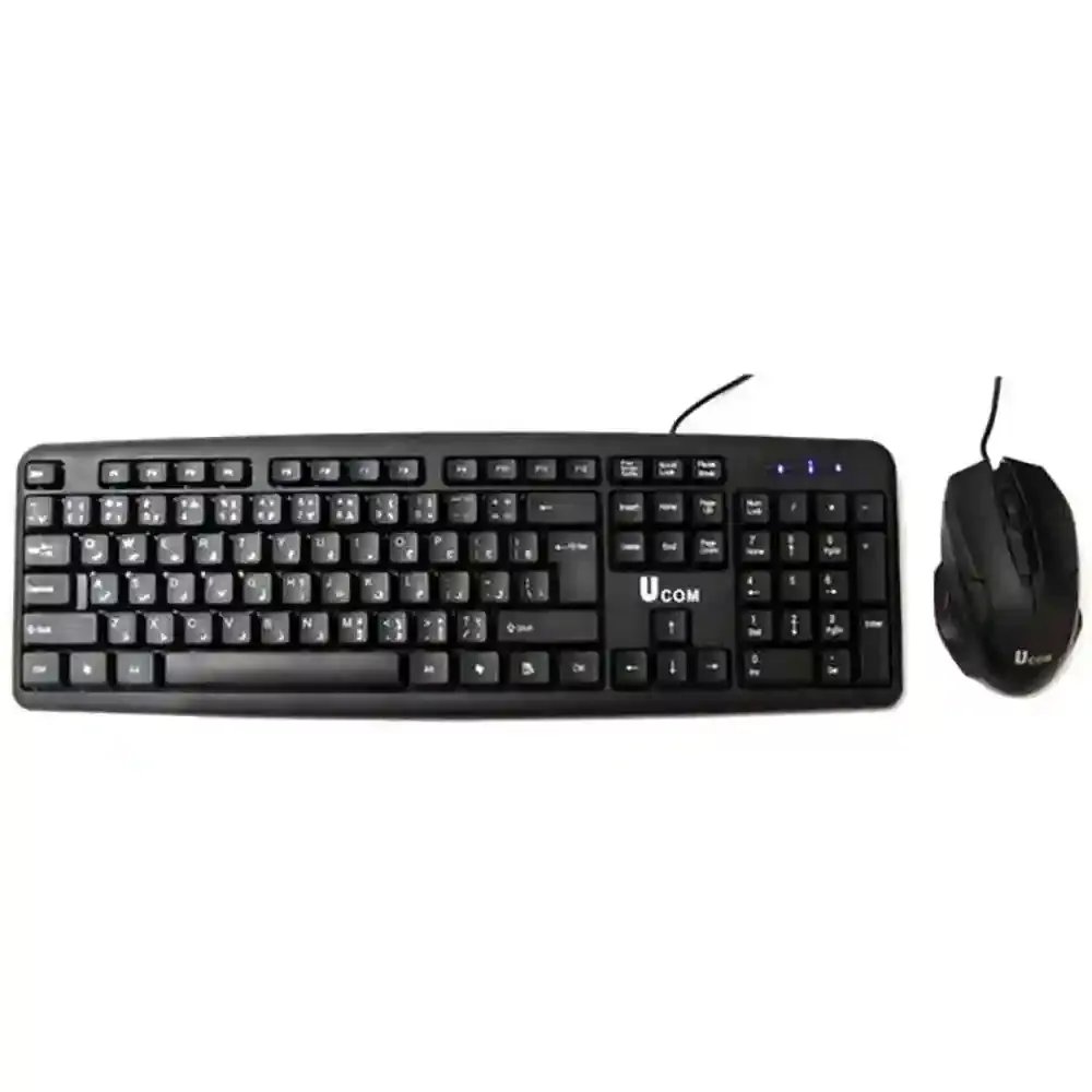 کیبورد و ماوس یوکام مدل 2860، سوئیچ ممبران، Full-size