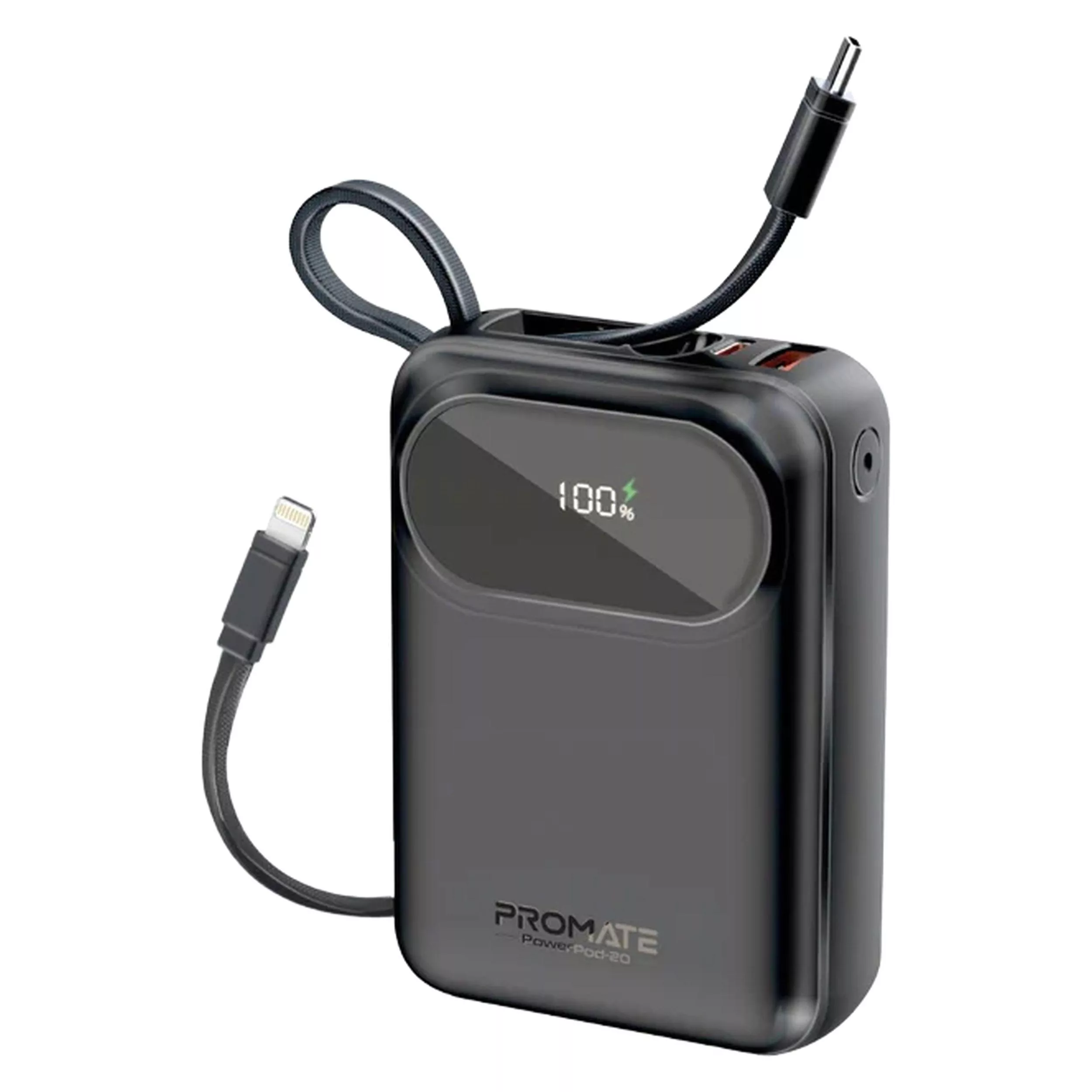 پاوربانک پرومیت مدل POWERPOD-20.BLK ظرفیت 20000 میلی‌آمپرساعت