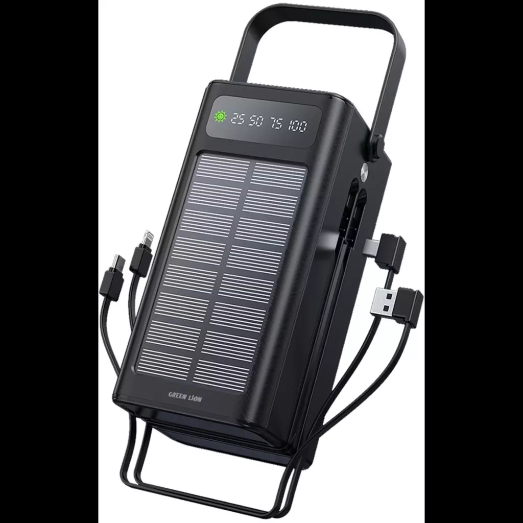 پاوربانک گرین لاین مدل GL-PX50 ظرفیت 60000 میلی‌آمپر ساعت به همراه پنل خورشیدی