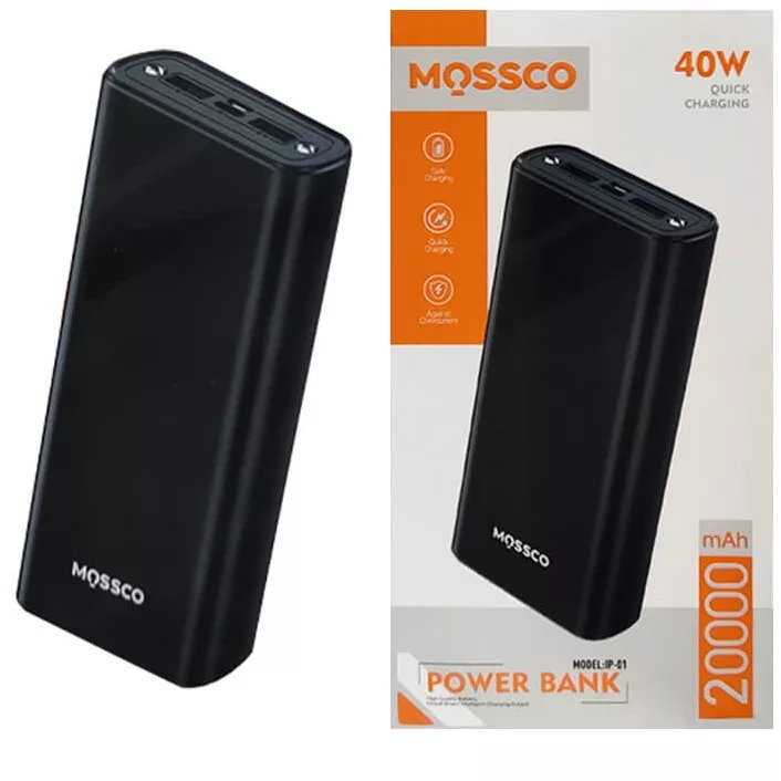 پاوربانک مسکو مدلIp0140w ظرفیت ۲۰۰۰۰ میلی آمپر ساعت
