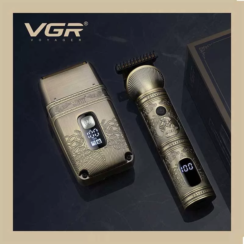 ماشین اصلاح موی سر وی جی آر مدل V-649 به همراه کاشین اصلاح صورت مدل 01