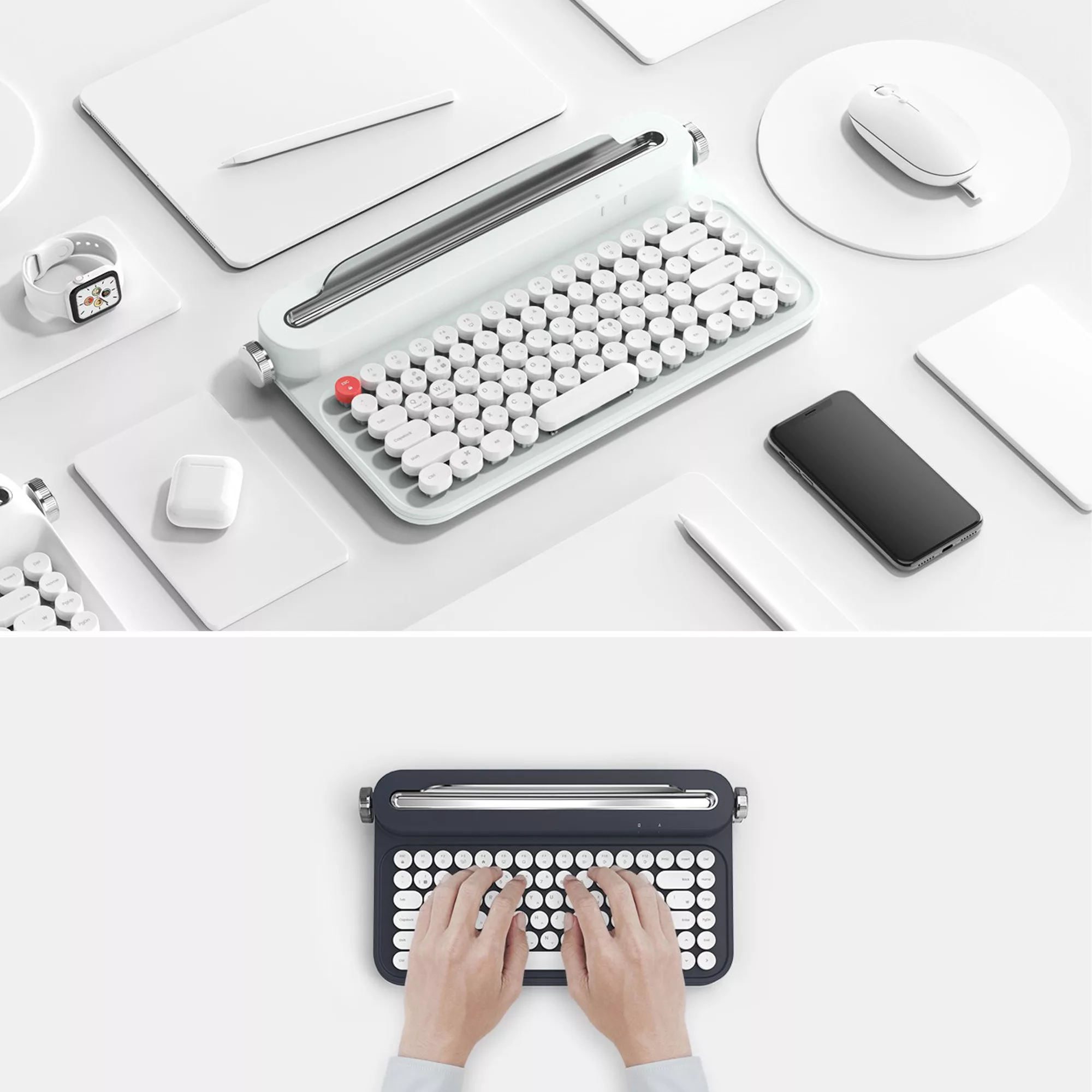 کیبورد بی سیم اکتو مدل B305، سوییچ ممبران، Tenkeyless