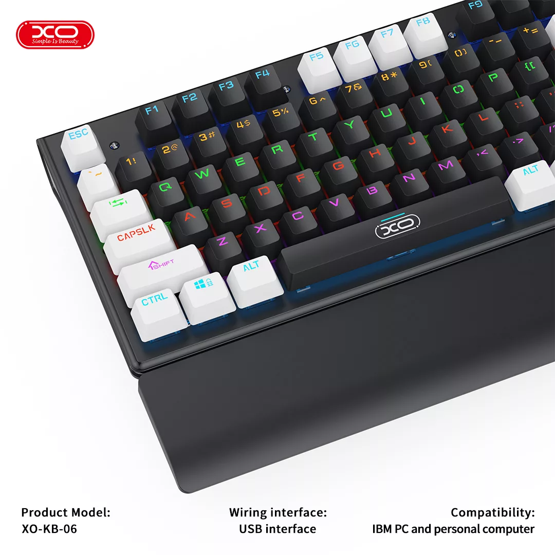 کیبورد و ماوس گیمینگ ایکس او مدل KB-06