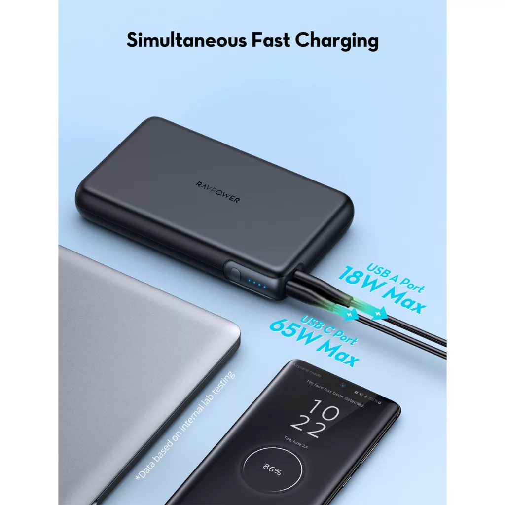 پاوربانک راو پاور مدل RP-PB232 ظرفیت 30000 میلی آمپر ساعت