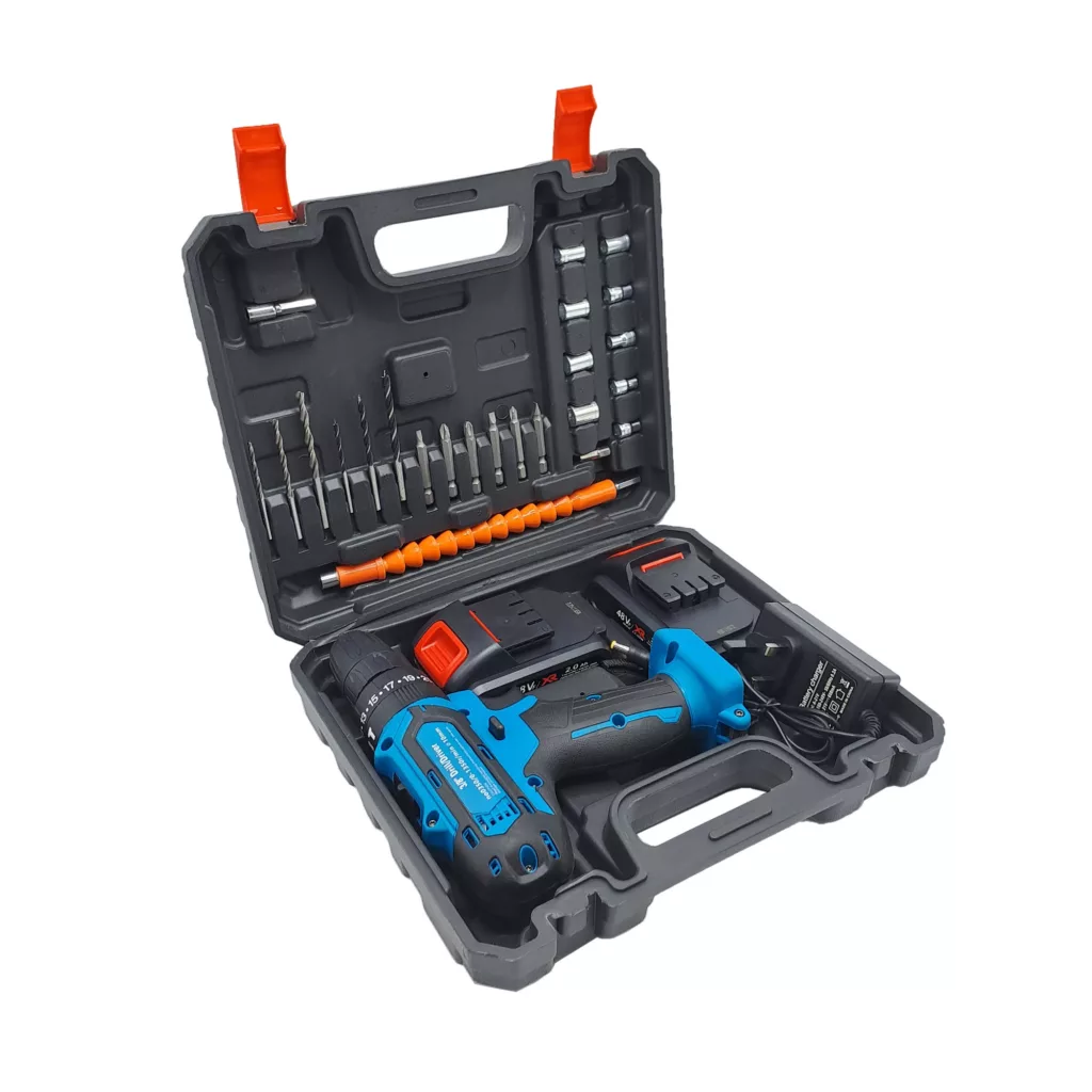 مجموعه 28 عددی دریل  شارژی چکشی صنعتی  مدل LIFE _STYLE