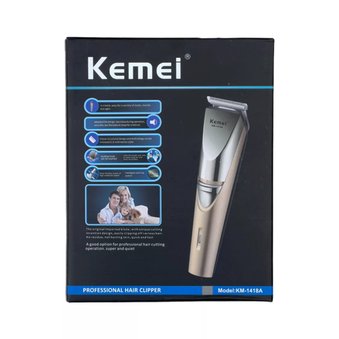 ماشین اصلاح موی سر و صورت شارژی کیمی مدل KM-1418A