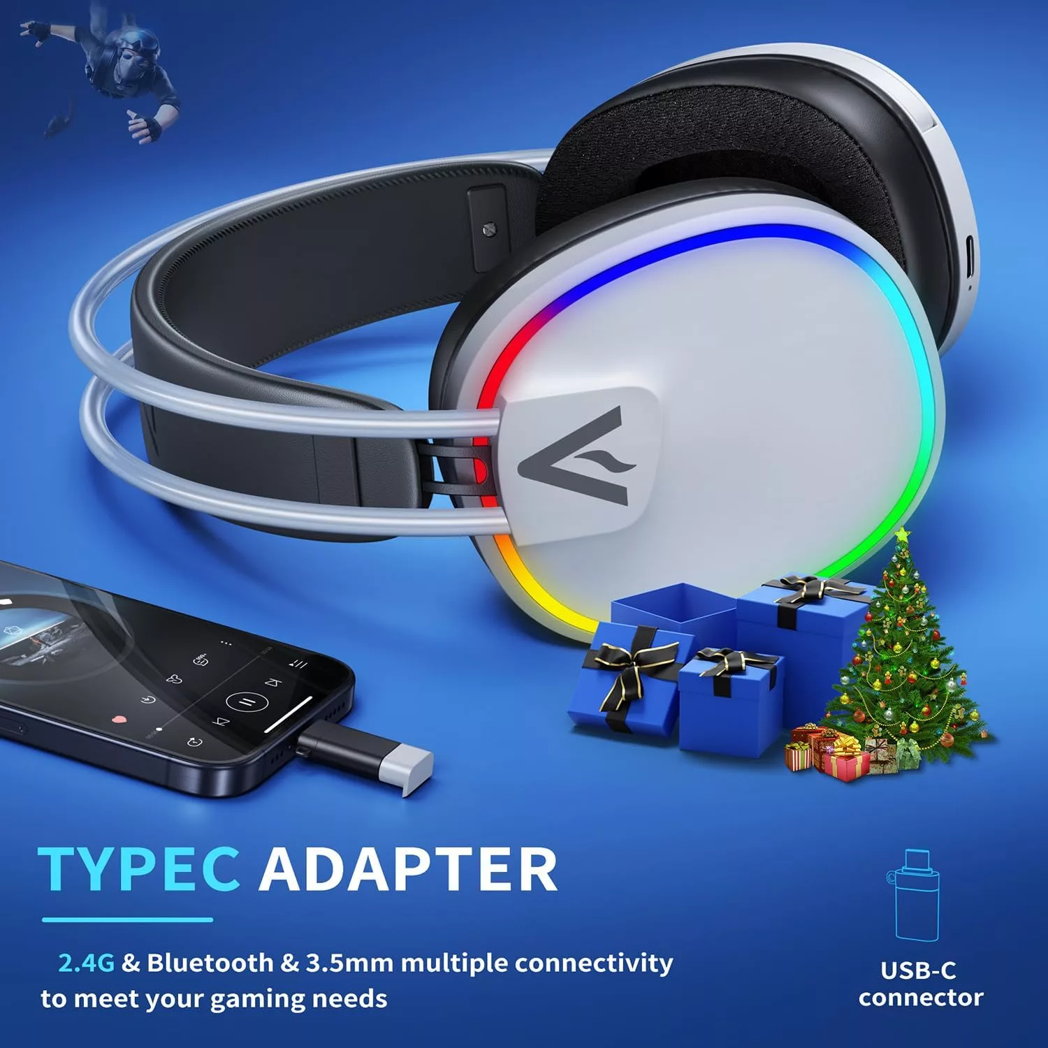 هدست بی سیم مخصوص بازی باهوان مدل G5000 7.1 Surround