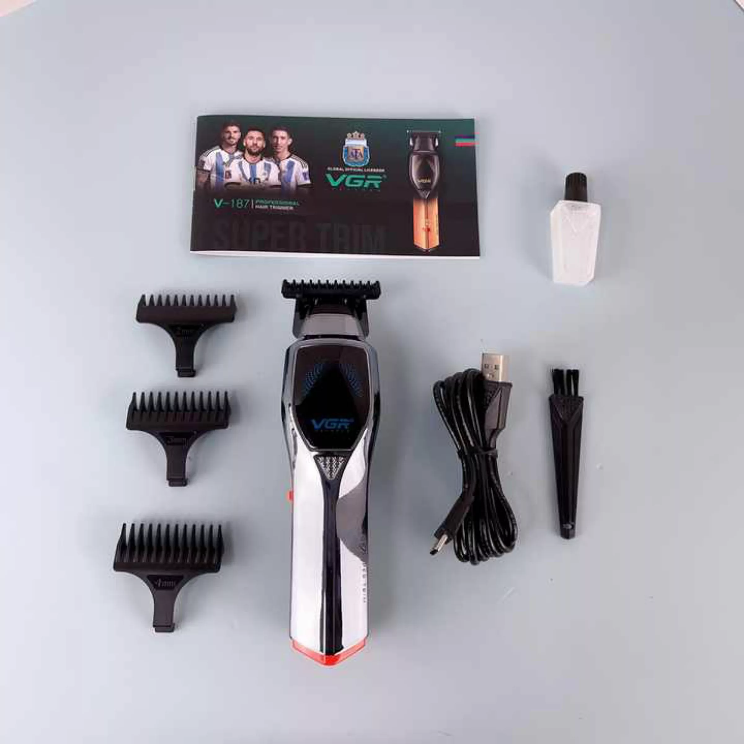 ماشین اصلاح موی سر و صورت وی جی ار مدل v-187