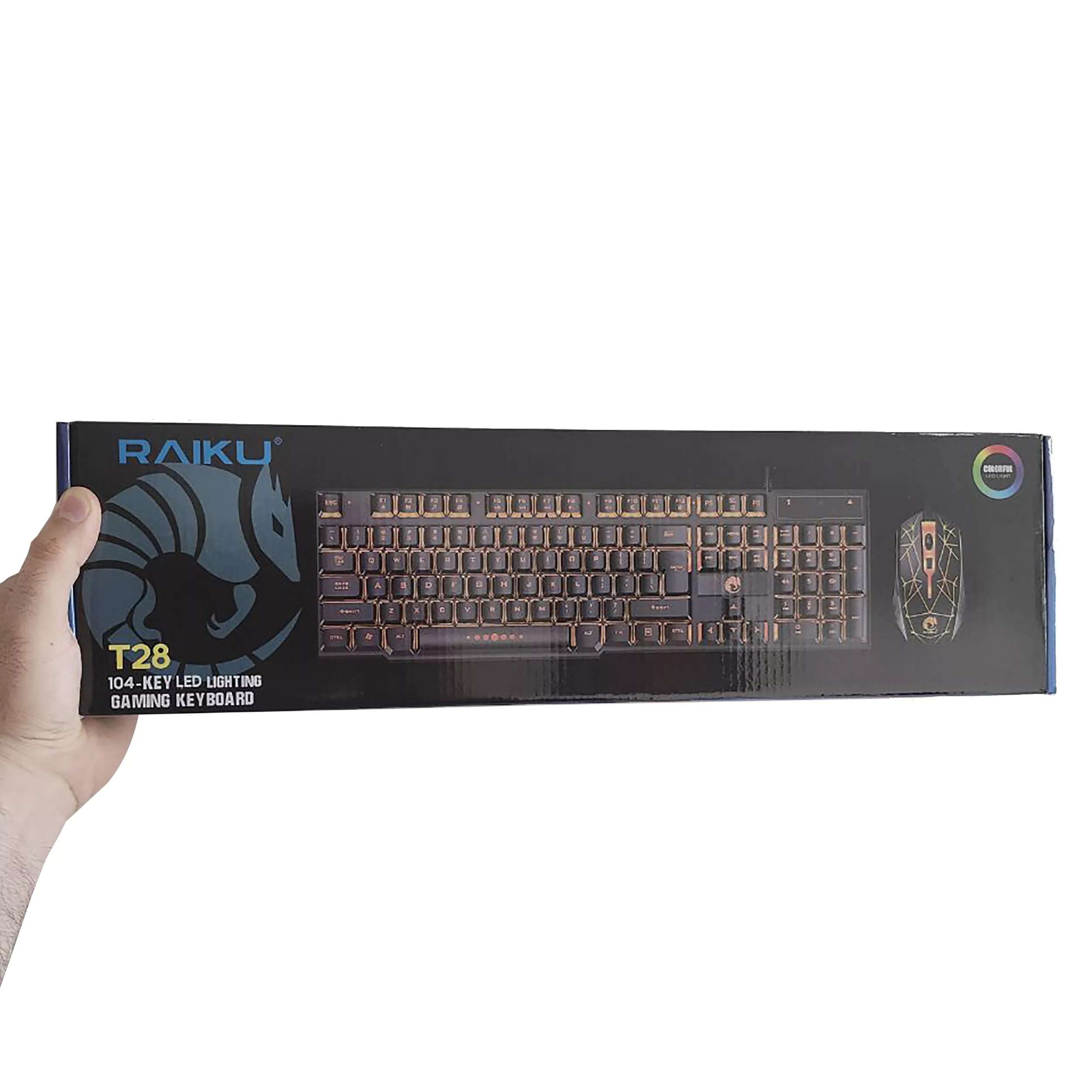 کیبورد مخصوص بازی رایکو مدل BLUE LIGHT-K28