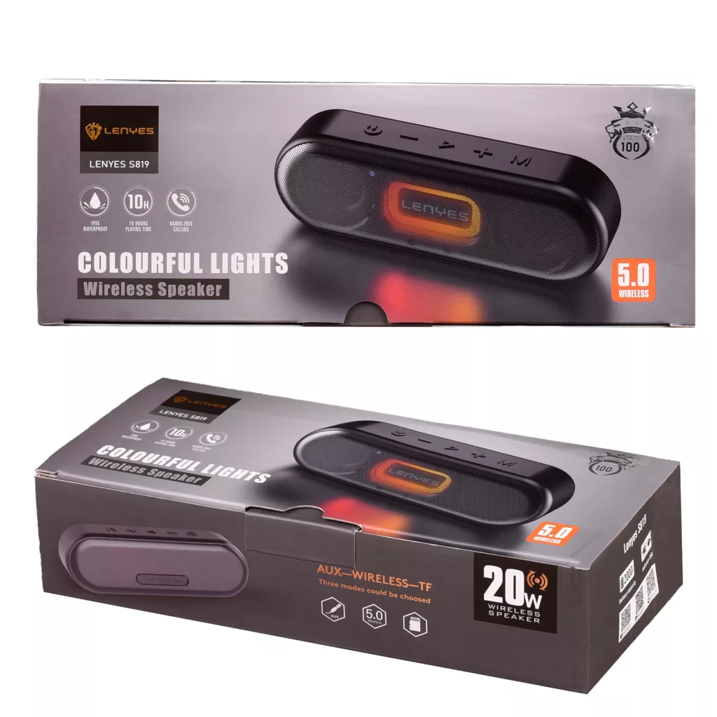 اسپیکر بلوتوثی قابل حمل لنیز مدل S819