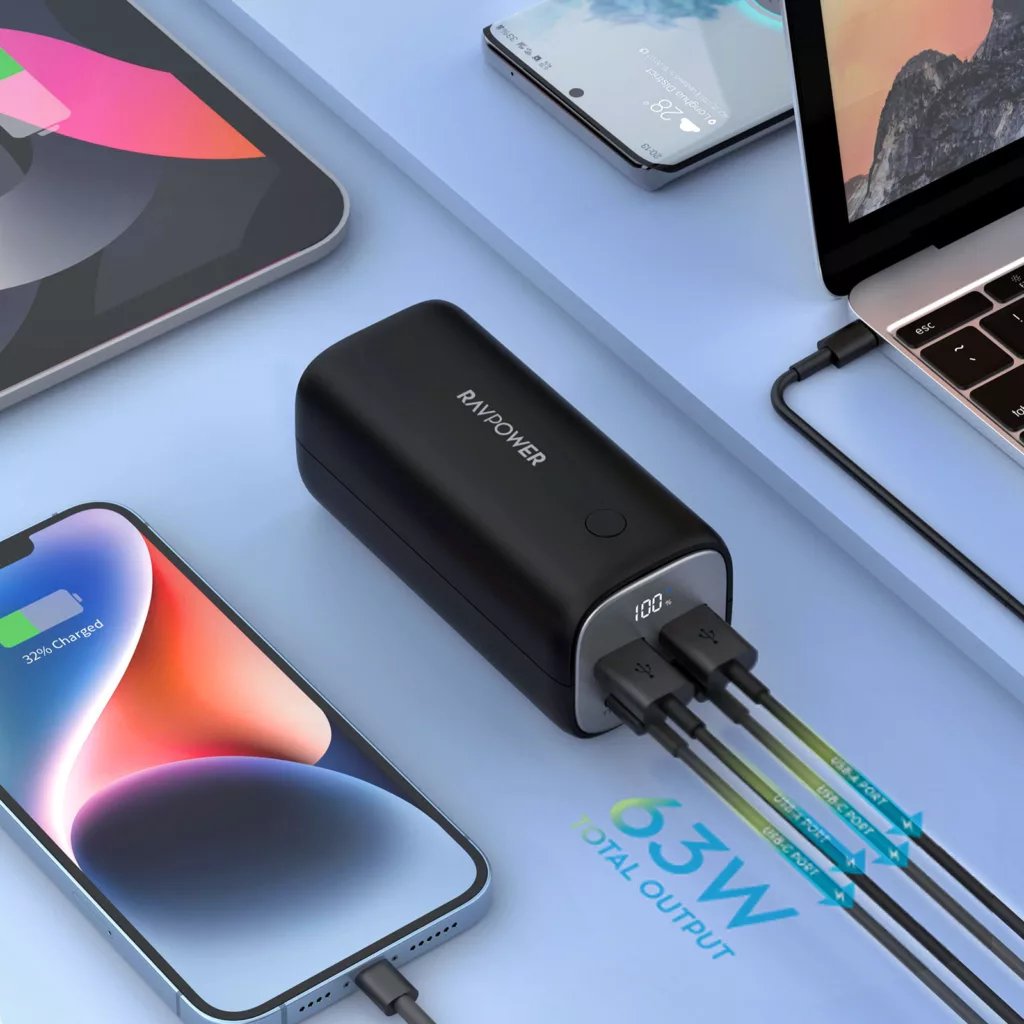 پاوربانک راوپاور مدل RP-PB208Pro ظرفیت 20000 میلی آمپر ساعت