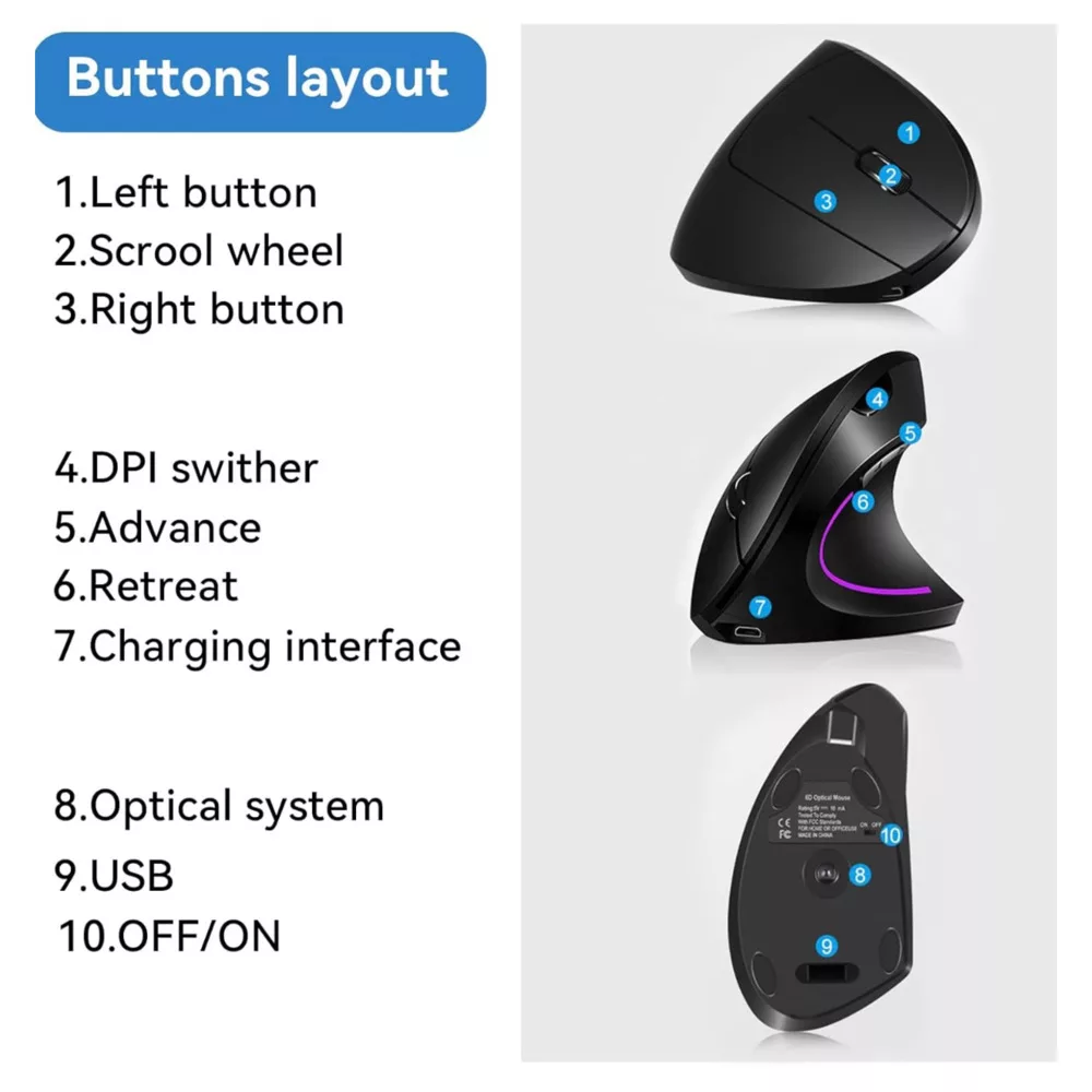 ماوس بی سیم مدل A7852