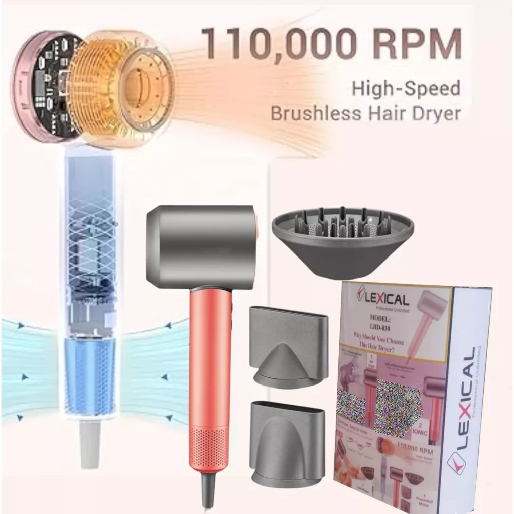 سشوار حرفه ای 1800 وات لکسیکال مدل LHD-830