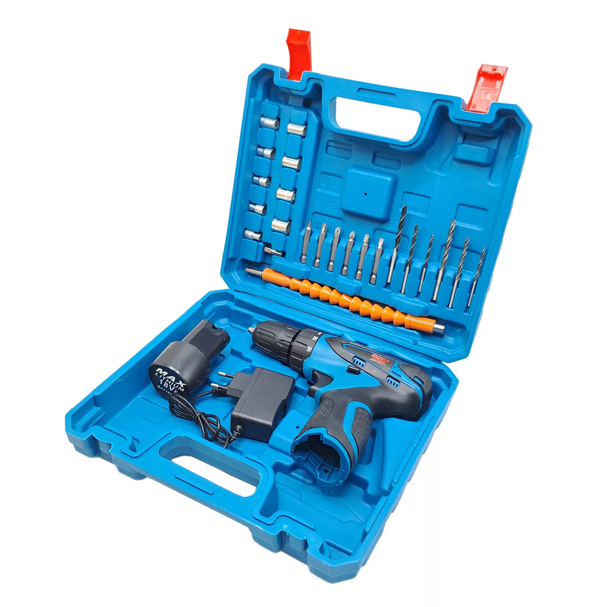 مجموعه 27 عددی دریل پیچ گوشتی شارژی سه نظام 10 اتوماتیک 18 ولت باس مدل LIFE _ STYLE کد 1 مجموعه 27 عددی دریل پیچ گوشتی شارژی سه نظام 10 اتوماتیک 18 ولت باس مدل LIFE _ STYLE کد 1