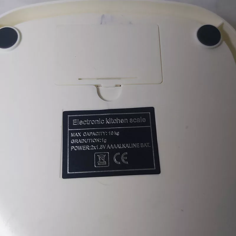 ترازو آشپزخانه دیجیتال مدل HC-188  حداکثر ظرفیت قابل اندازه‌گیری 10 کیلوگرم با دقت اندازه‌گیری 1 گرم