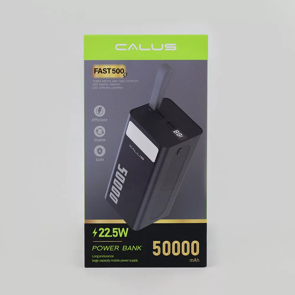 پاوربانک کالوس مدل FAST 500 ظرفیت 50000 میلی آمپر ساعت