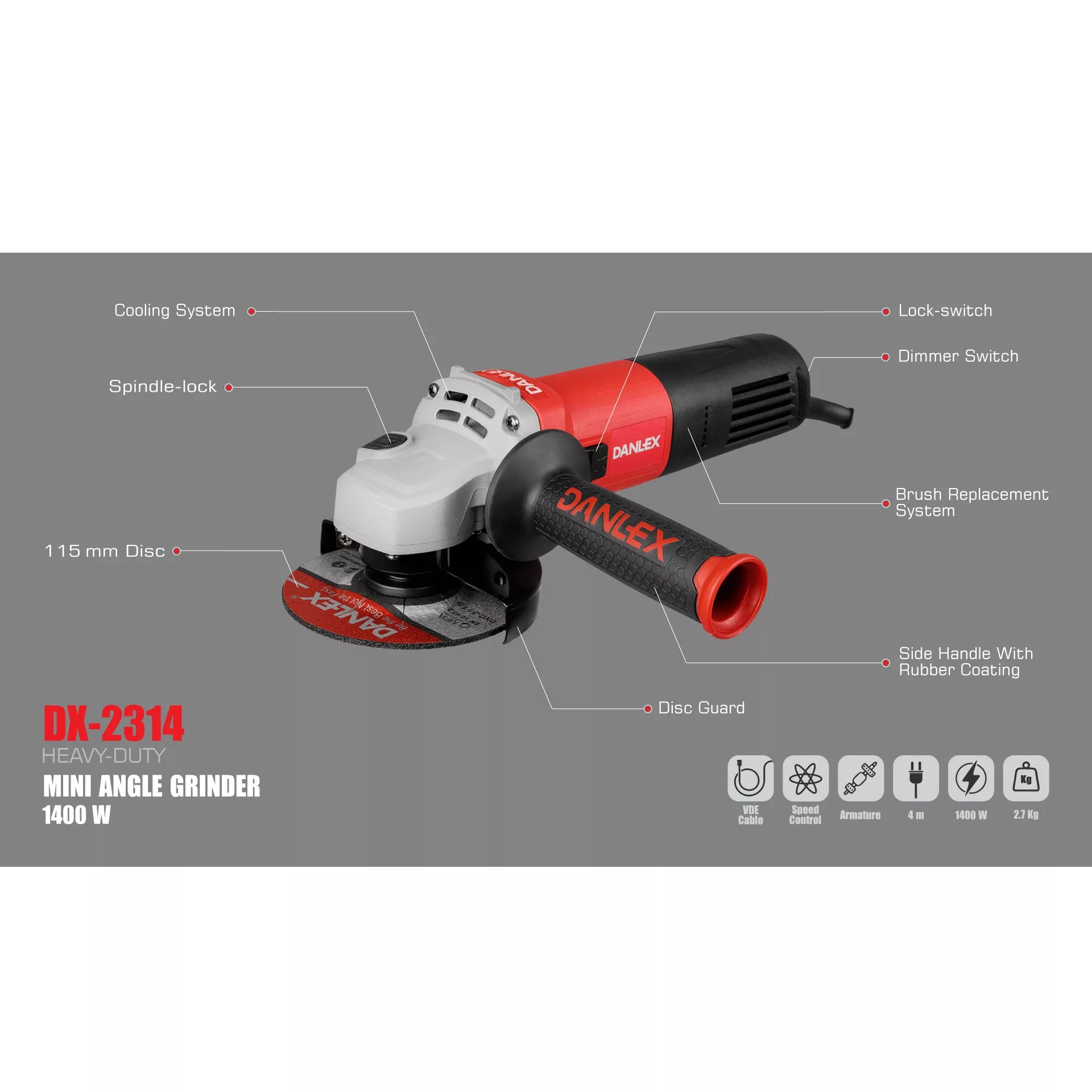 مینی فرز دنلکس مدل DX-2314