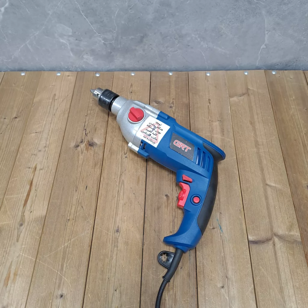 دریل چکشی صنعتی گیربکسی جی آر تی مدل 1050W