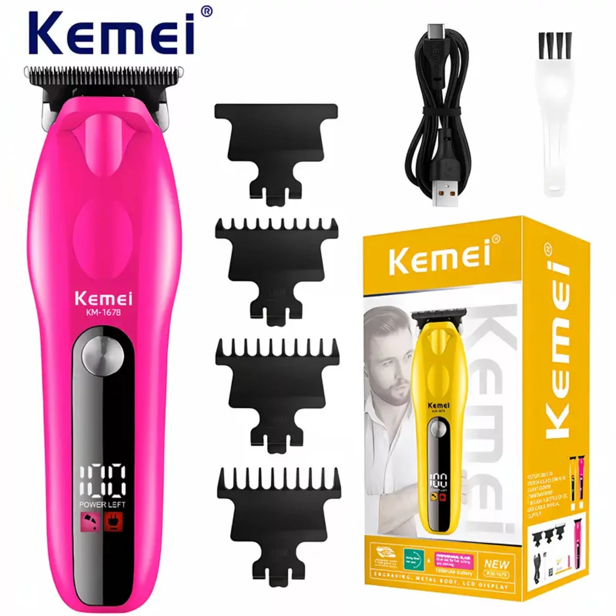 ماشین اصلاح موی سر و صورت شارژی کیمی مدل km-1678