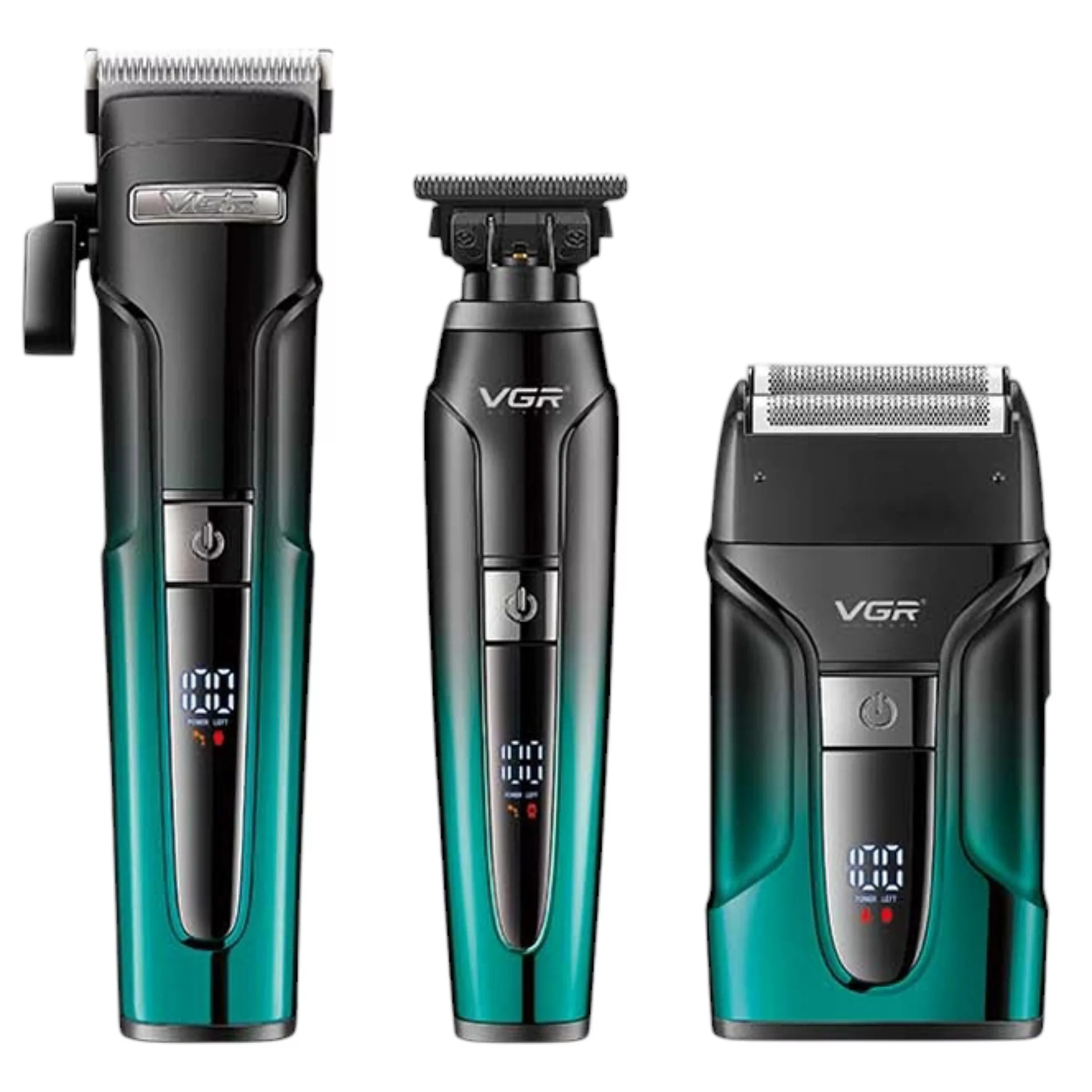 ماشین اصلاح موی سر و صورت وی جی ار مدل v-694 مجموعه 3 عددی