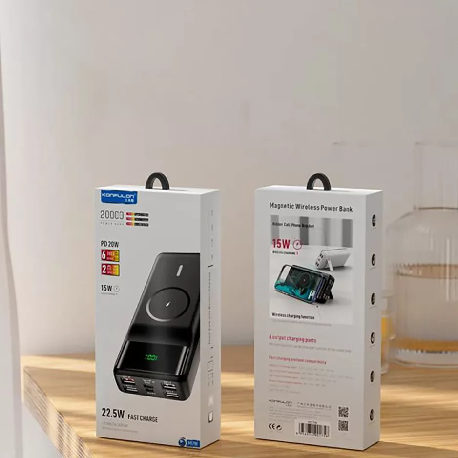 پاوربانک کانفلون مدل M17W ظرقیت 20000 میلی آمپرساعت