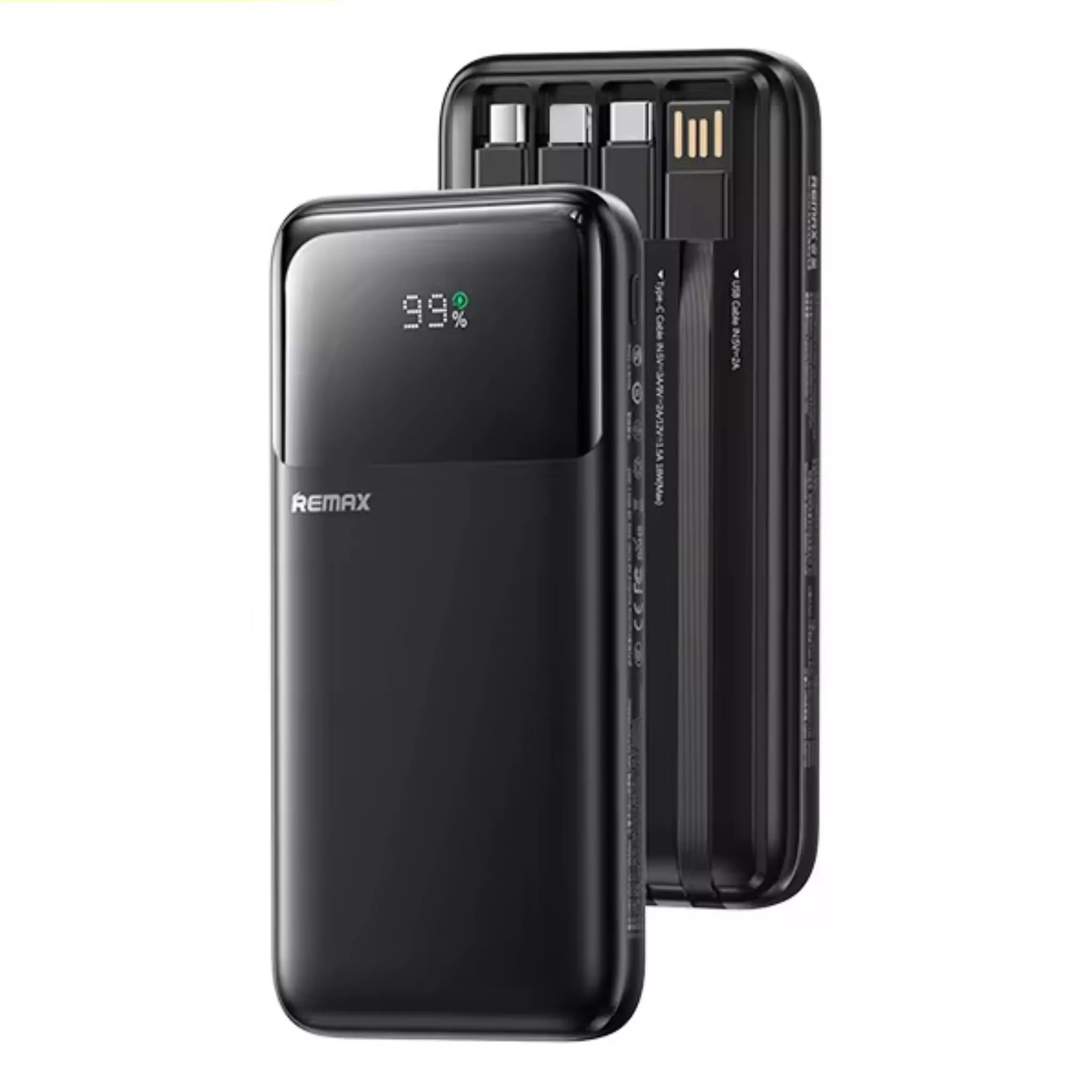 پاوربانک ریمکس مدل 4cable ظرفیت 20000 میلی آمپر ساعت