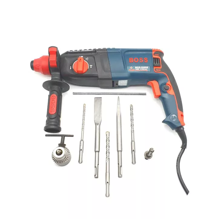 دریل بتن کن چکشی باس مدل GERMANY-TECHNOLOGY -28 مجموعه 10 عددی