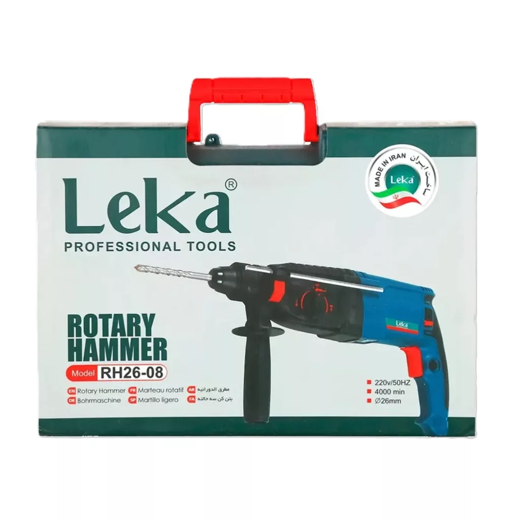 دریل بتن کن مدل سه حالته 800 وات لکا مدل RH26-08