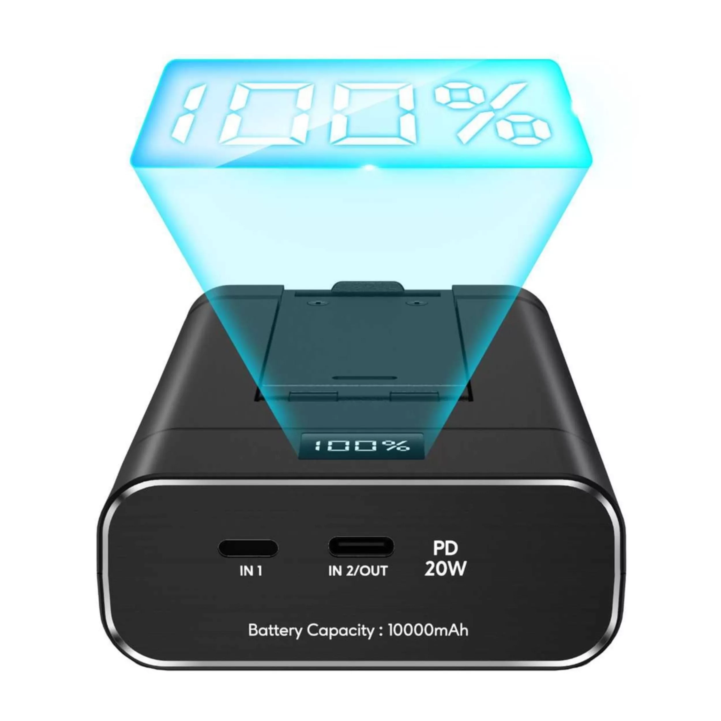 شارژر همراه گرین لاین مدل PoFold ظرفیت 10000 میلی‌آمپر ساعت